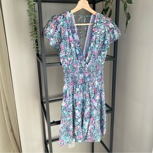 NWT Rails Kimora Cotton Mini Dress in Navy Leilani Floral